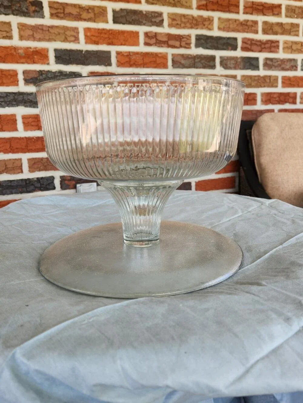 Vintage Pedestal Cake Stand/Punch Bowl